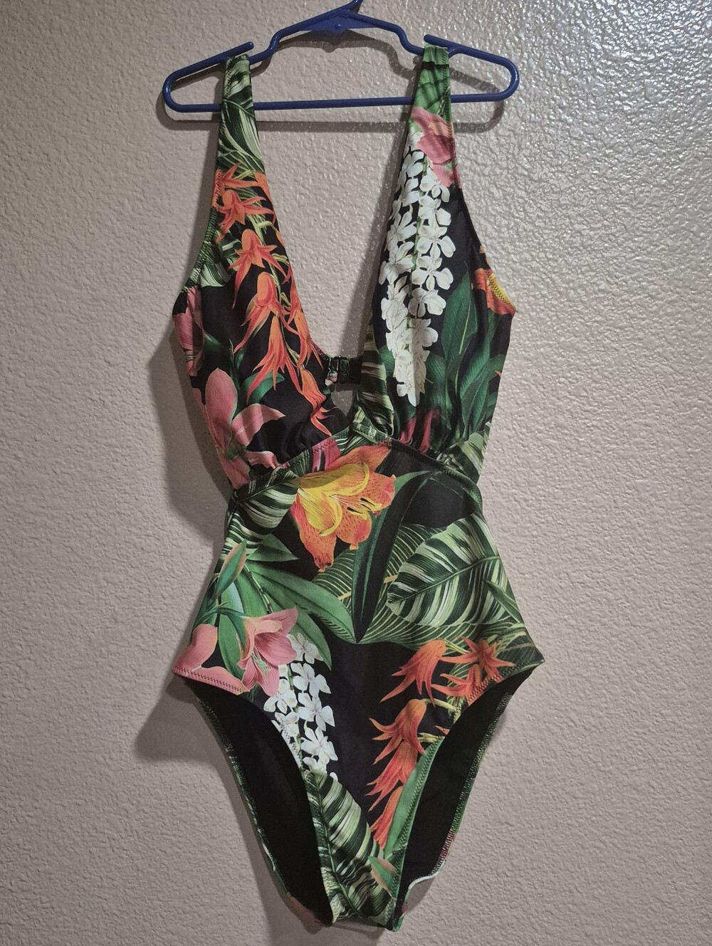 Multicolor Tropical Print Garment - Size M